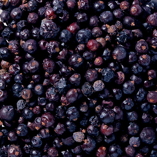 a  lot of juniper berries